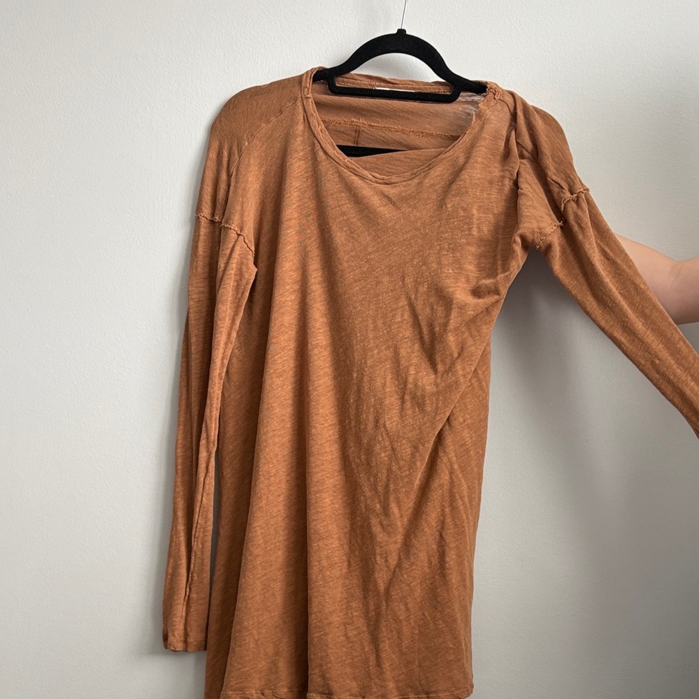 Free People Copper Long Sleeve Tee